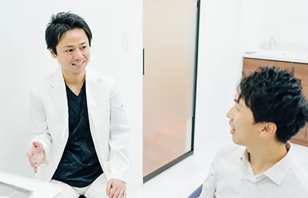 カウンセリングしている様子 恵比寿南DENTAL